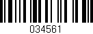 Código de barras (EAN, GTIN, SKU, ISBN): '034561'