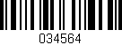 Código de barras (EAN, GTIN, SKU, ISBN): '034564'