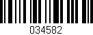 Código de barras (EAN, GTIN, SKU, ISBN): '034582'