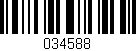 Código de barras (EAN, GTIN, SKU, ISBN): '034588'