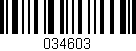Código de barras (EAN, GTIN, SKU, ISBN): '034603'