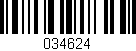 Código de barras (EAN, GTIN, SKU, ISBN): '034624'