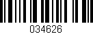 Código de barras (EAN, GTIN, SKU, ISBN): '034626'