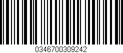 Código de barras (EAN, GTIN, SKU, ISBN): '0346700309242'