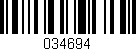 Código de barras (EAN, GTIN, SKU, ISBN): '034694'