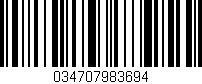 Código de barras (EAN, GTIN, SKU, ISBN): '034707983694'