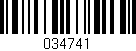 Código de barras (EAN, GTIN, SKU, ISBN): '034741'