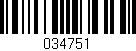Código de barras (EAN, GTIN, SKU, ISBN): '034751'