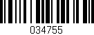 Código de barras (EAN, GTIN, SKU, ISBN): '034755'