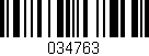 Código de barras (EAN, GTIN, SKU, ISBN): '034763'
