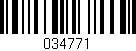 Código de barras (EAN, GTIN, SKU, ISBN): '034771'