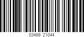 Código de barras (EAN, GTIN, SKU, ISBN): '03488/21044'