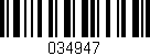 Código de barras (EAN, GTIN, SKU, ISBN): '034947'