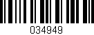 Código de barras (EAN, GTIN, SKU, ISBN): '034949'