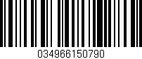 Código de barras (EAN, GTIN, SKU, ISBN): '034966150790'