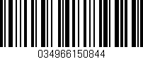Código de barras (EAN, GTIN, SKU, ISBN): '034966150844'