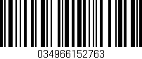 Código de barras (EAN, GTIN, SKU, ISBN): '034966152763'