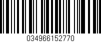 Código de barras (EAN, GTIN, SKU, ISBN): '034966152770'