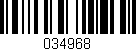 Código de barras (EAN, GTIN, SKU, ISBN): '034968'