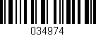Código de barras (EAN, GTIN, SKU, ISBN): '034974'