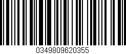 Código de barras (EAN, GTIN, SKU, ISBN): '0349809620355'