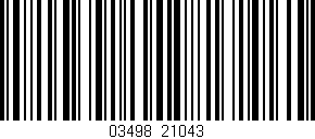 Código de barras (EAN, GTIN, SKU, ISBN): '03498/21043'