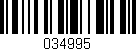 Código de barras (EAN, GTIN, SKU, ISBN): '034995'