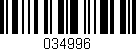 Código de barras (EAN, GTIN, SKU, ISBN): '034996'