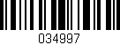 Código de barras (EAN, GTIN, SKU, ISBN): '034997'