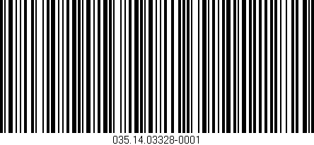 Código de barras (EAN, GTIN, SKU, ISBN): '035.14.03328-0001'