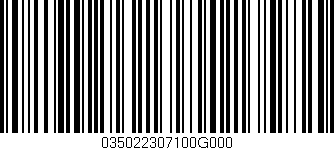Código de barras (EAN, GTIN, SKU, ISBN): '035022307100G000'