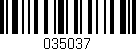 Código de barras (EAN, GTIN, SKU, ISBN): '035037'