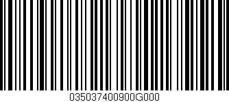 Código de barras (EAN, GTIN, SKU, ISBN): '035037400900G000'