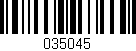 Código de barras (EAN, GTIN, SKU, ISBN): '035045'