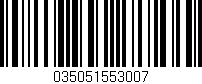 Código de barras (EAN, GTIN, SKU, ISBN): '035051553007'