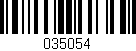 Código de barras (EAN, GTIN, SKU, ISBN): '035054'