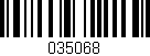Código de barras (EAN, GTIN, SKU, ISBN): '035068'