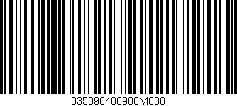 Código de barras (EAN, GTIN, SKU, ISBN): '035090400900M000'