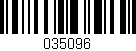 Código de barras (EAN, GTIN, SKU, ISBN): '035096'