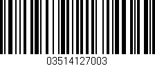 Código de barras (EAN, GTIN, SKU, ISBN): '03514127003'