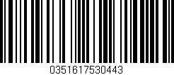 Código de barras (EAN, GTIN, SKU, ISBN): '0351617530443'