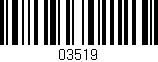 Código de barras (EAN, GTIN, SKU, ISBN): '03519'