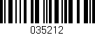 Código de barras (EAN, GTIN, SKU, ISBN): '035212'