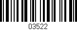 Código de barras (EAN, GTIN, SKU, ISBN): '03522'