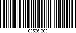 Código de barras (EAN, GTIN, SKU, ISBN): '03526-200'