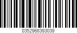 Código de barras (EAN, GTIN, SKU, ISBN): '0352968393039'
