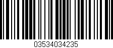 Código de barras (EAN, GTIN, SKU, ISBN): '03534034235'