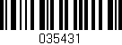Código de barras (EAN, GTIN, SKU, ISBN): '035431'