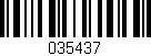 Código de barras (EAN, GTIN, SKU, ISBN): '035437'