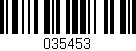 Código de barras (EAN, GTIN, SKU, ISBN): '035453'